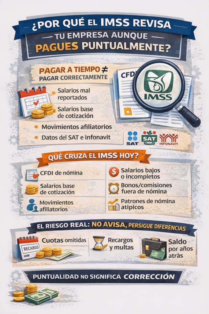 IMSS revisa aunque pagues puntual