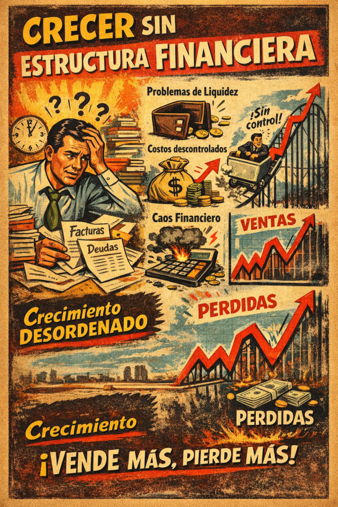 crecimiento empresarial sin control financiero