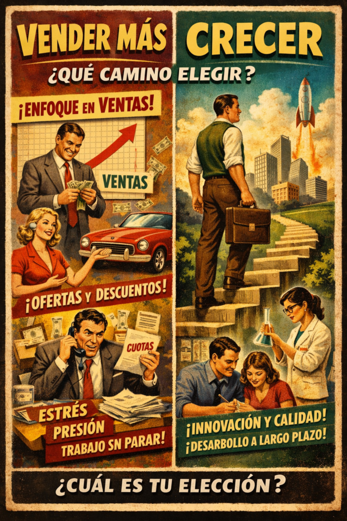 crecimiento empresarial vs ventas